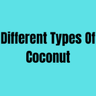 Different Types Of Coconut