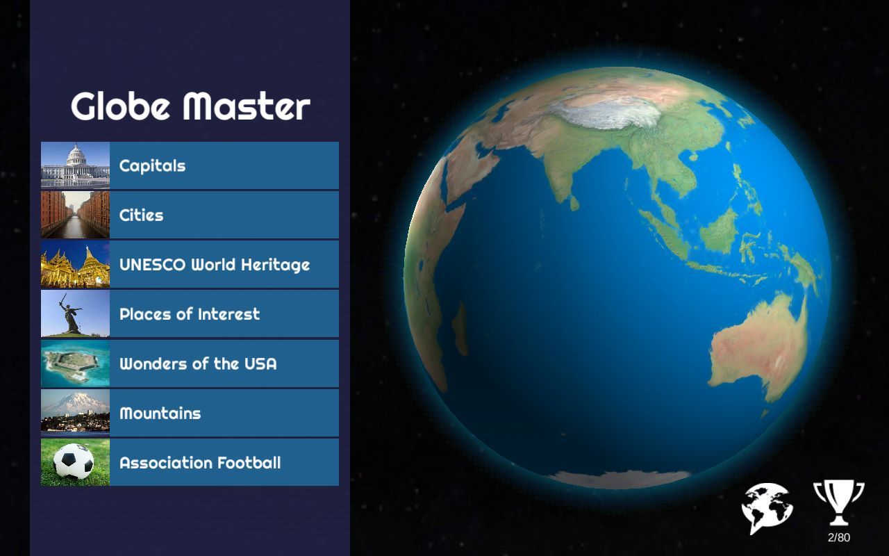 Globe Master geography game
