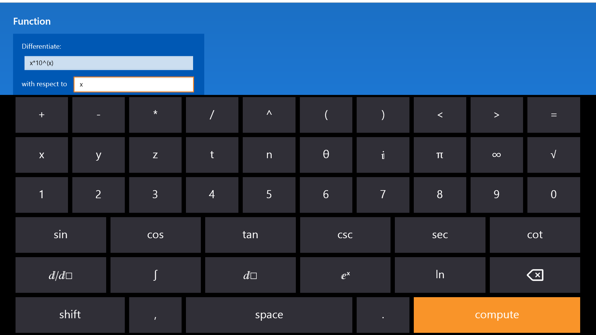Use the custom keyboard to quickly input queries.