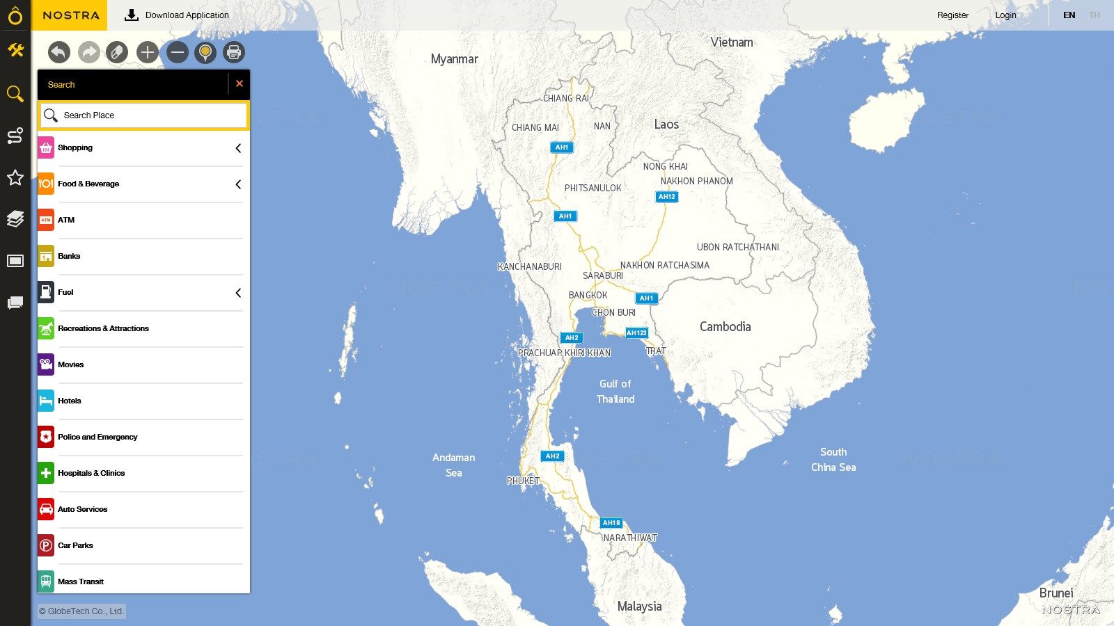 NOSTRA Map Thailand