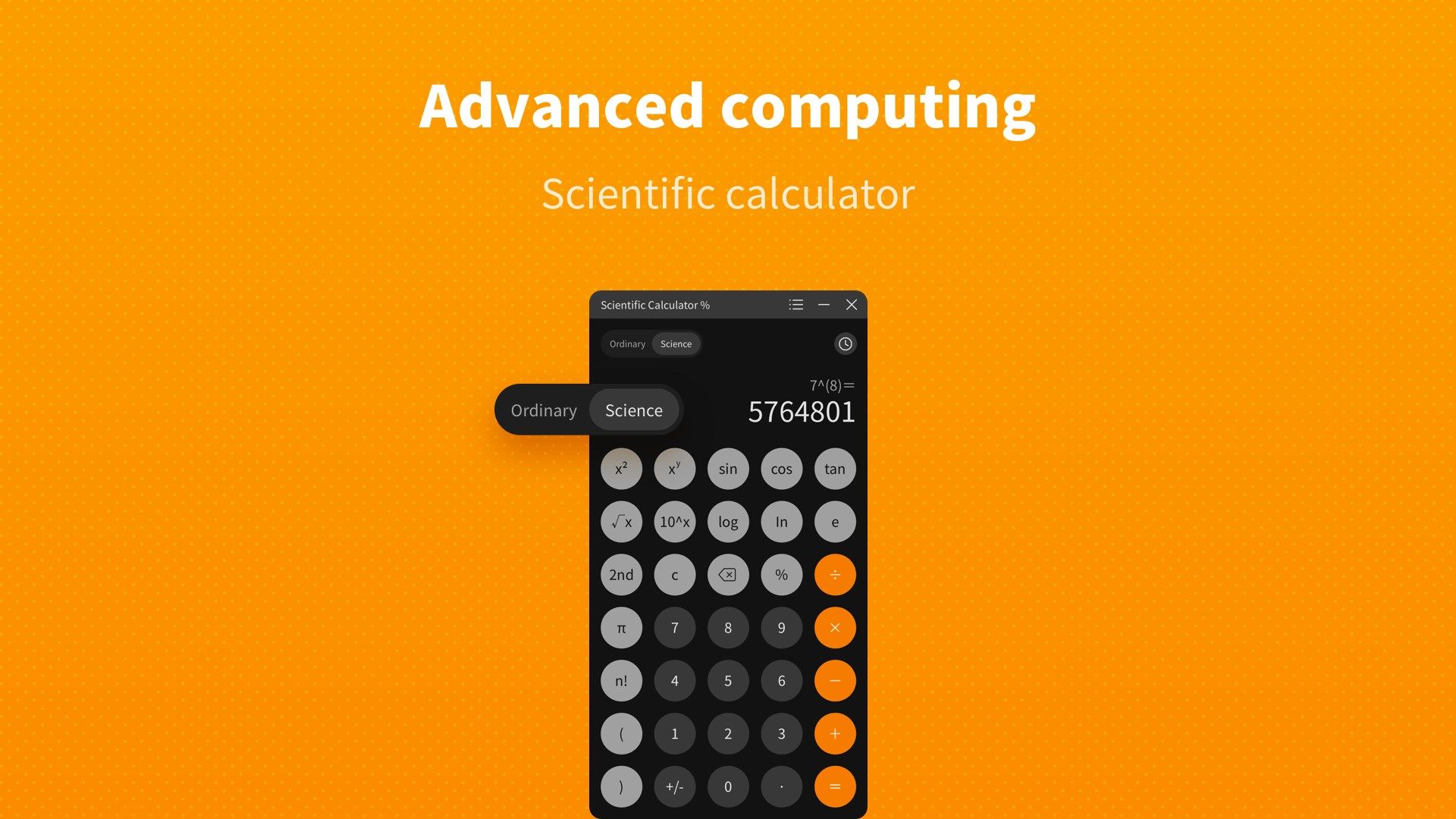 Scientific Calculator %