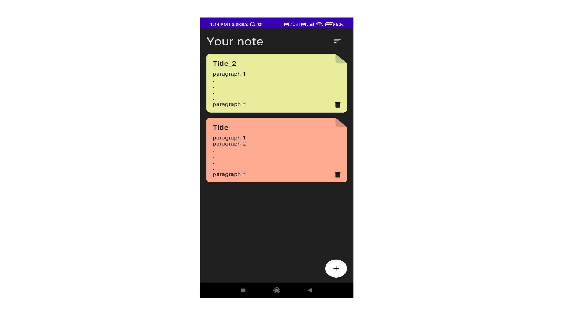Simple Notes App