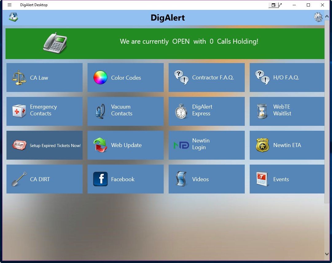 DigAlert Desktop