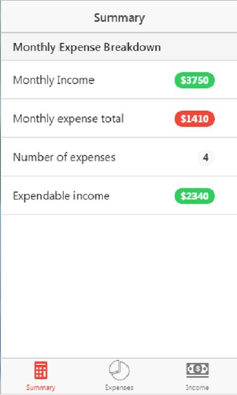 Monthly Expense Tracker