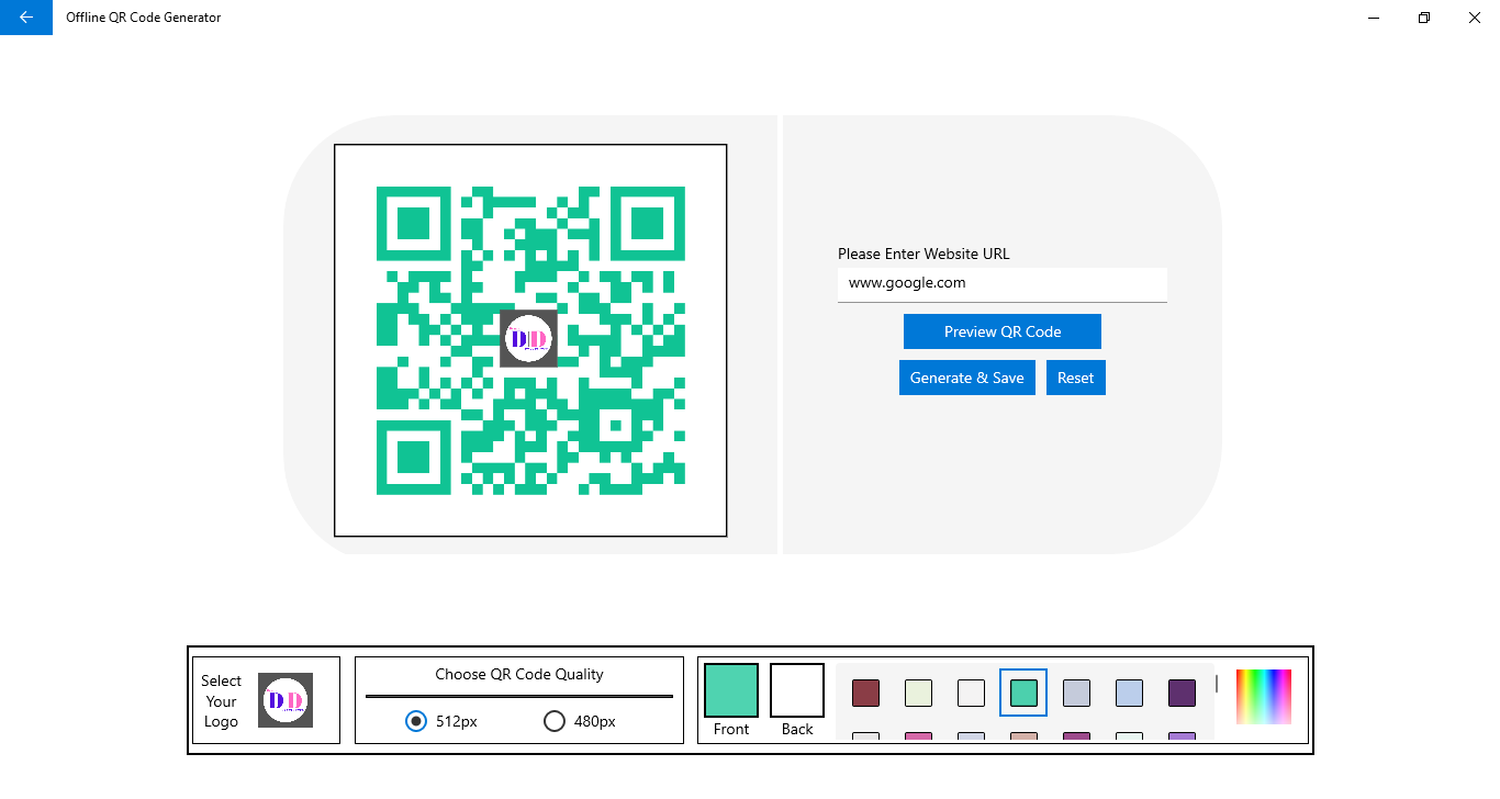 convert any link/url to qr code generator with logo