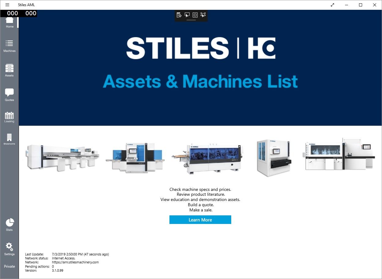 Stiles Assets and Machines List