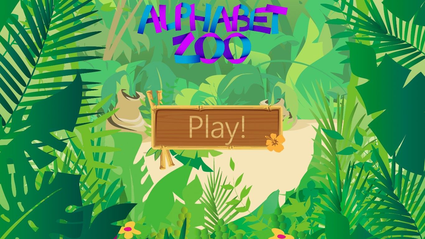 Alphabet Zoo's startscreen.