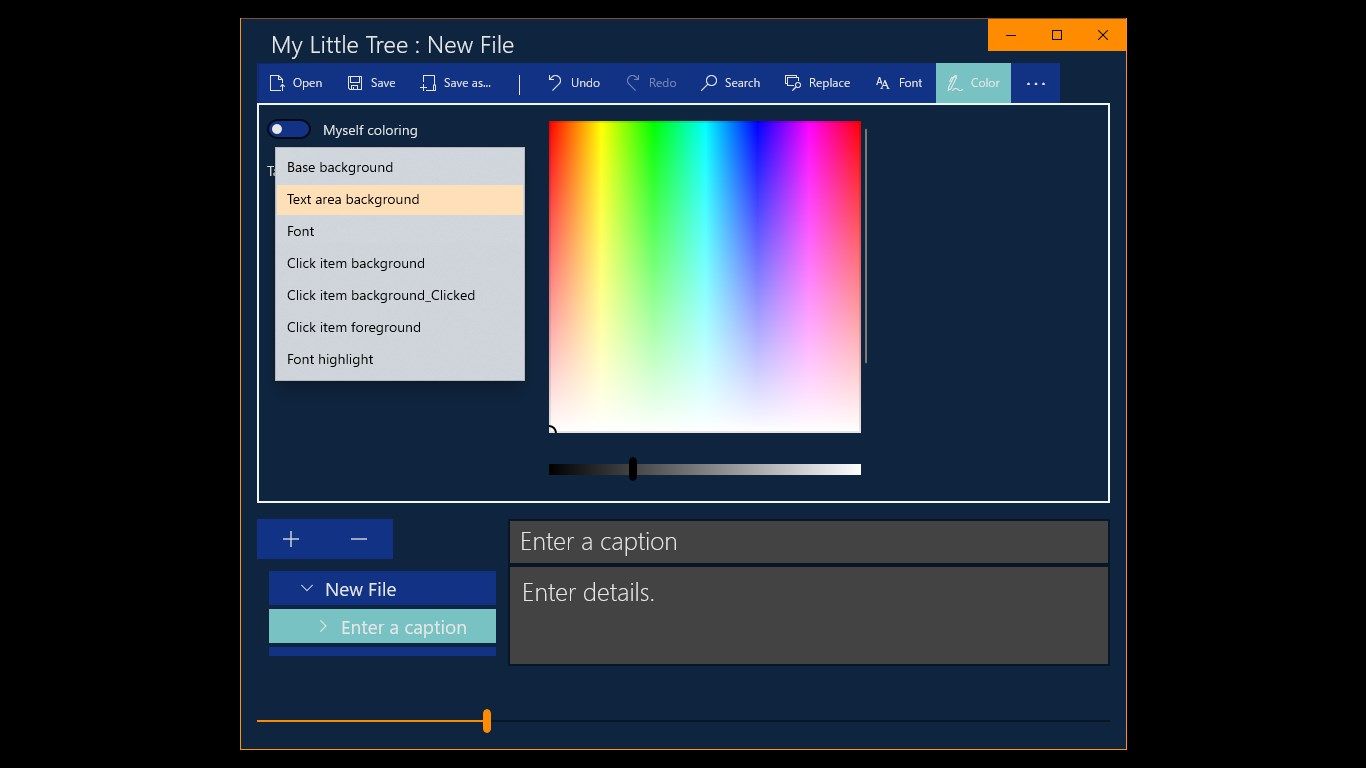 You can set the color with the color picker. Let's dye the app only for yourself.
* This function is not displayed when the high contrast setting of Windows OS is used.