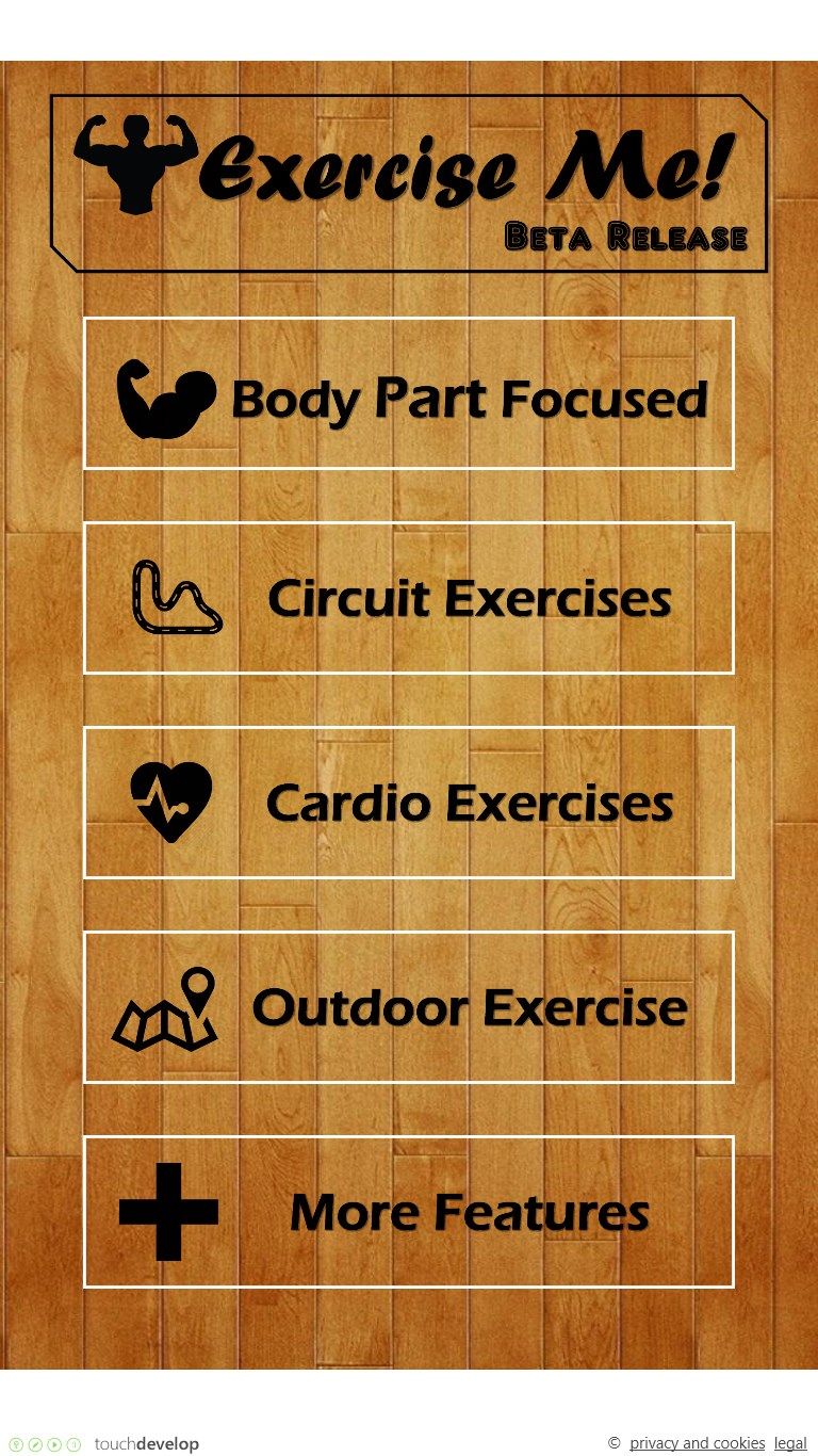 You Can Select Exercise Type