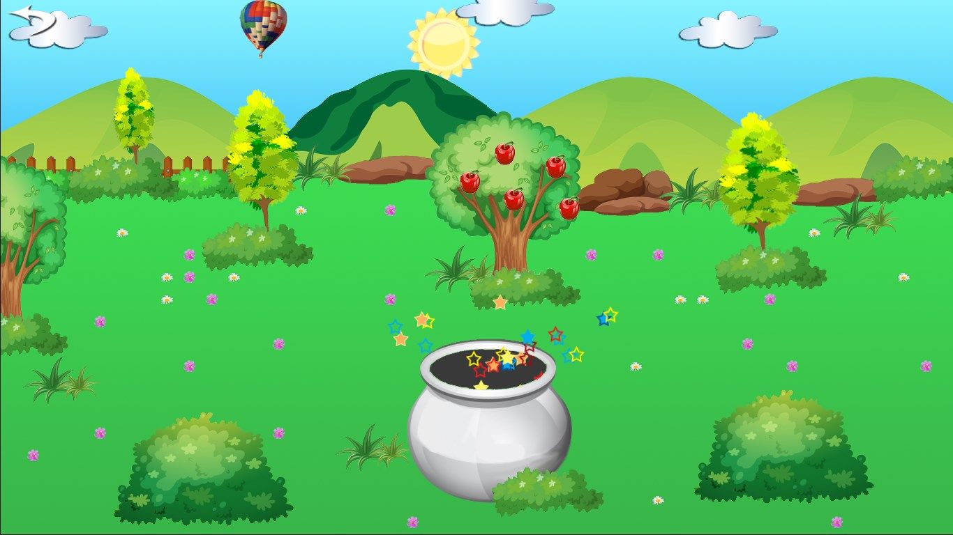 Magic pot: tap on objects in the image for magic surprises