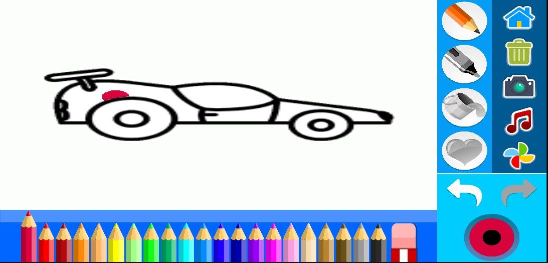 Cars book coloring