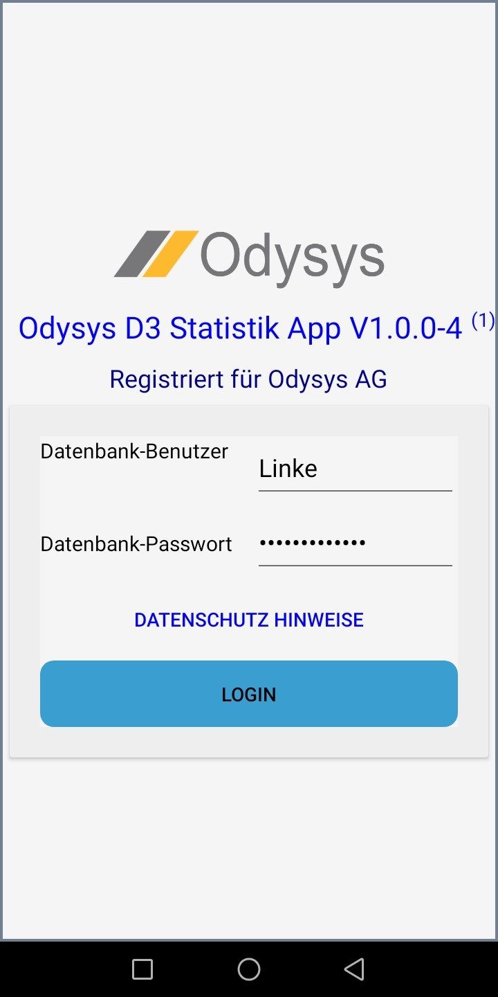 Odysys D3 Statistik