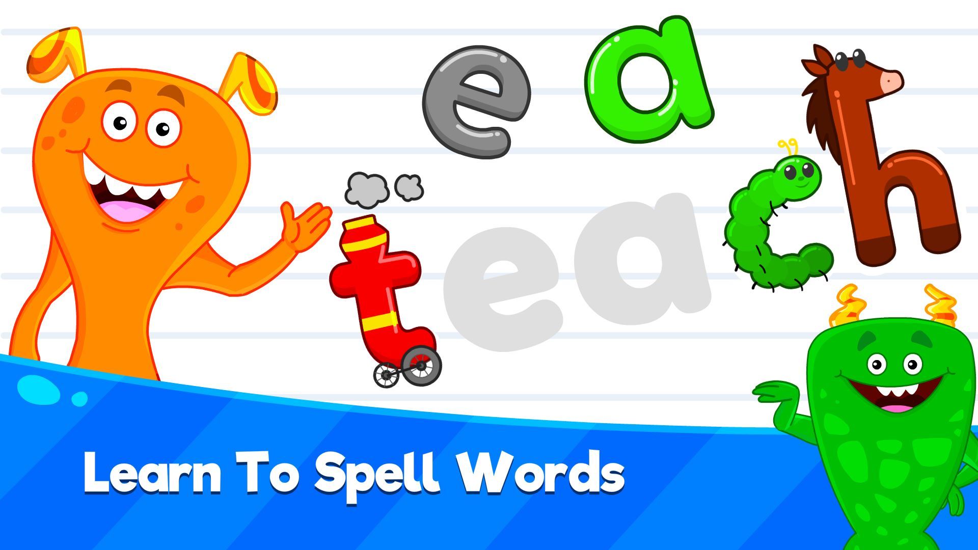 Kids Spelling Games and ABC Learning - Learn to Spell & Read Words