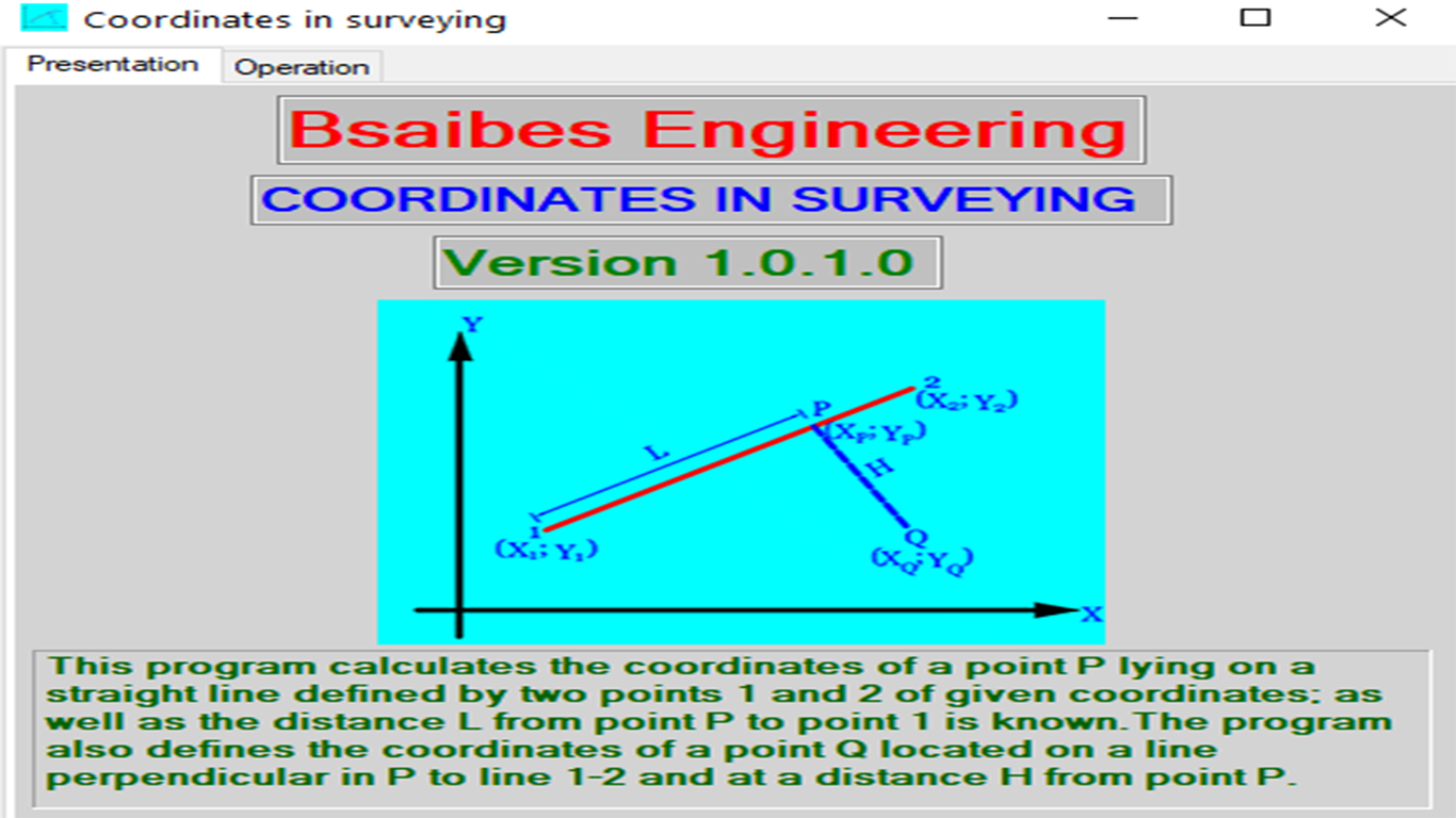 POINTS COORDINATES IN SURVEYING