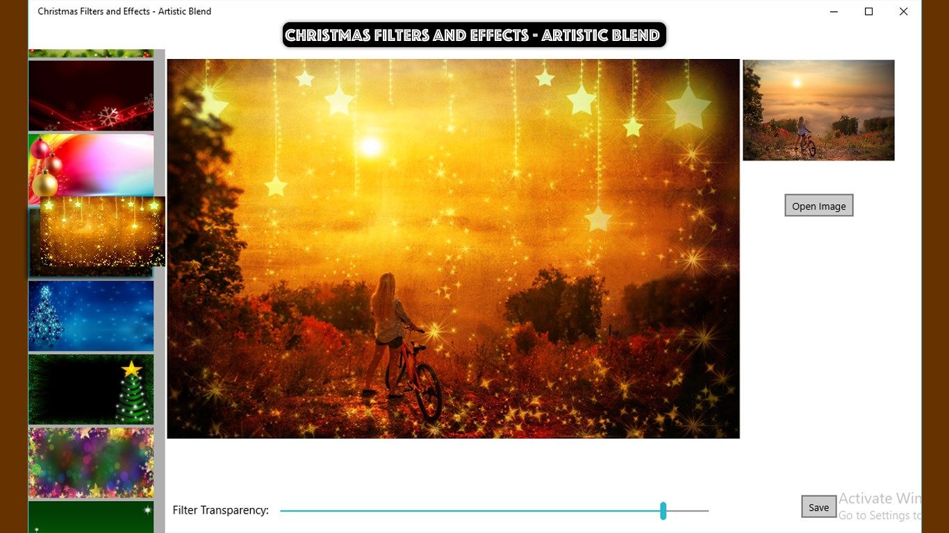 Christmas Filters and Effects - Artistic Blend