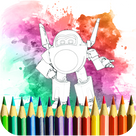 coloring book For super wings fans