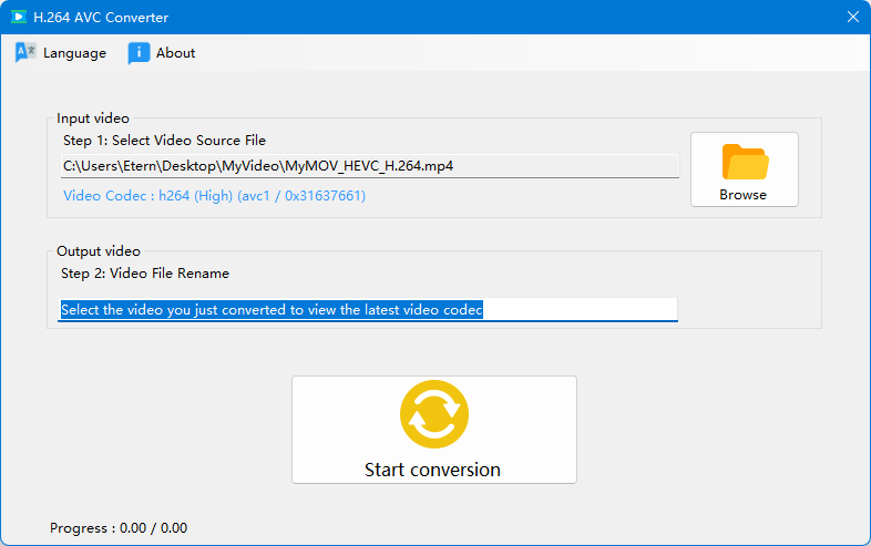 H.264 AVC Converter-Video Codec