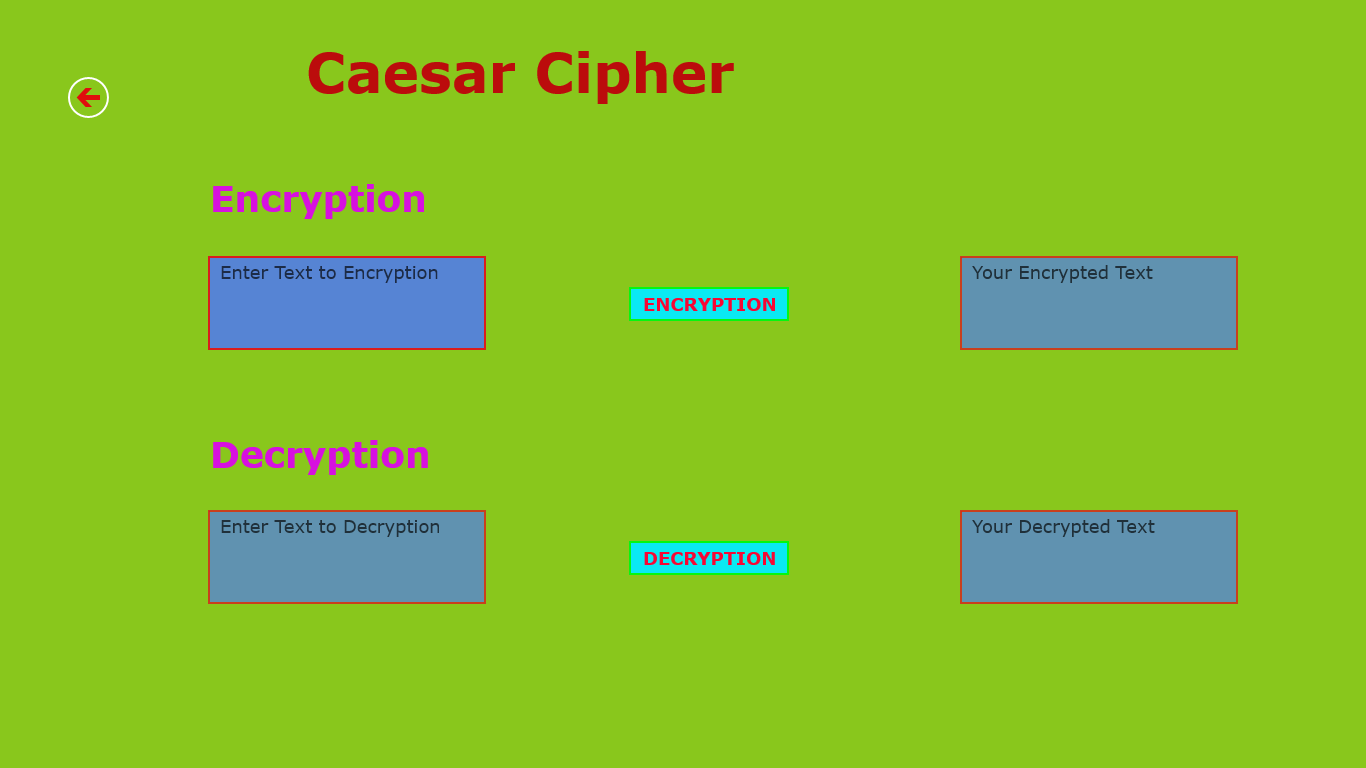 Casear Cipher Encryption & Decryption Blank Screen