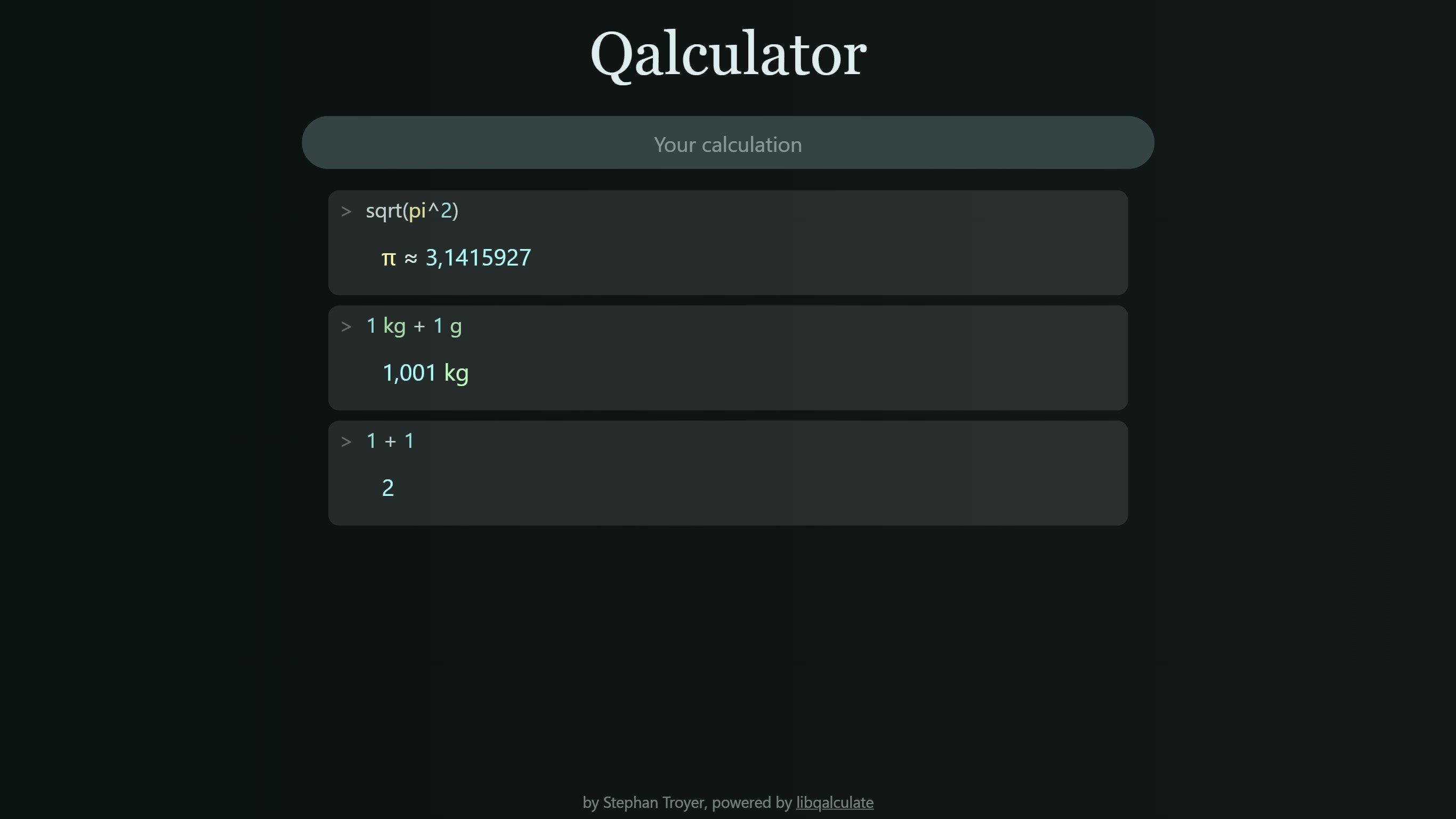 Qalculator.xyz
