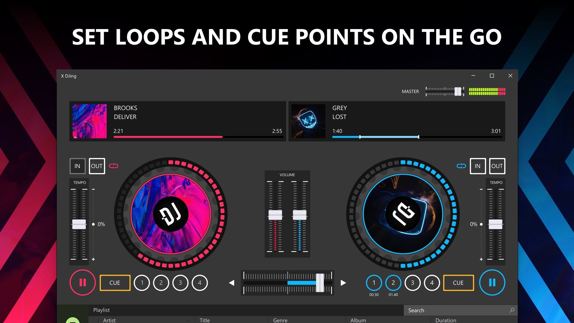 X Djing: Virtual DJ mix studio