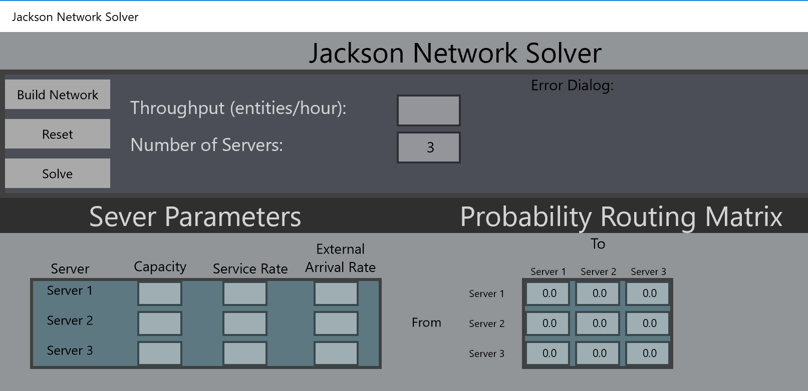 Example - 3 Server Network