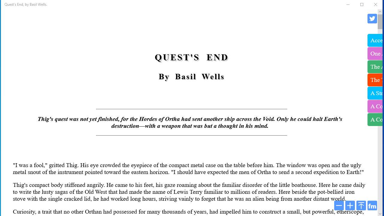 Quest's End by Basil Wells