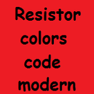 Resistor color code modern