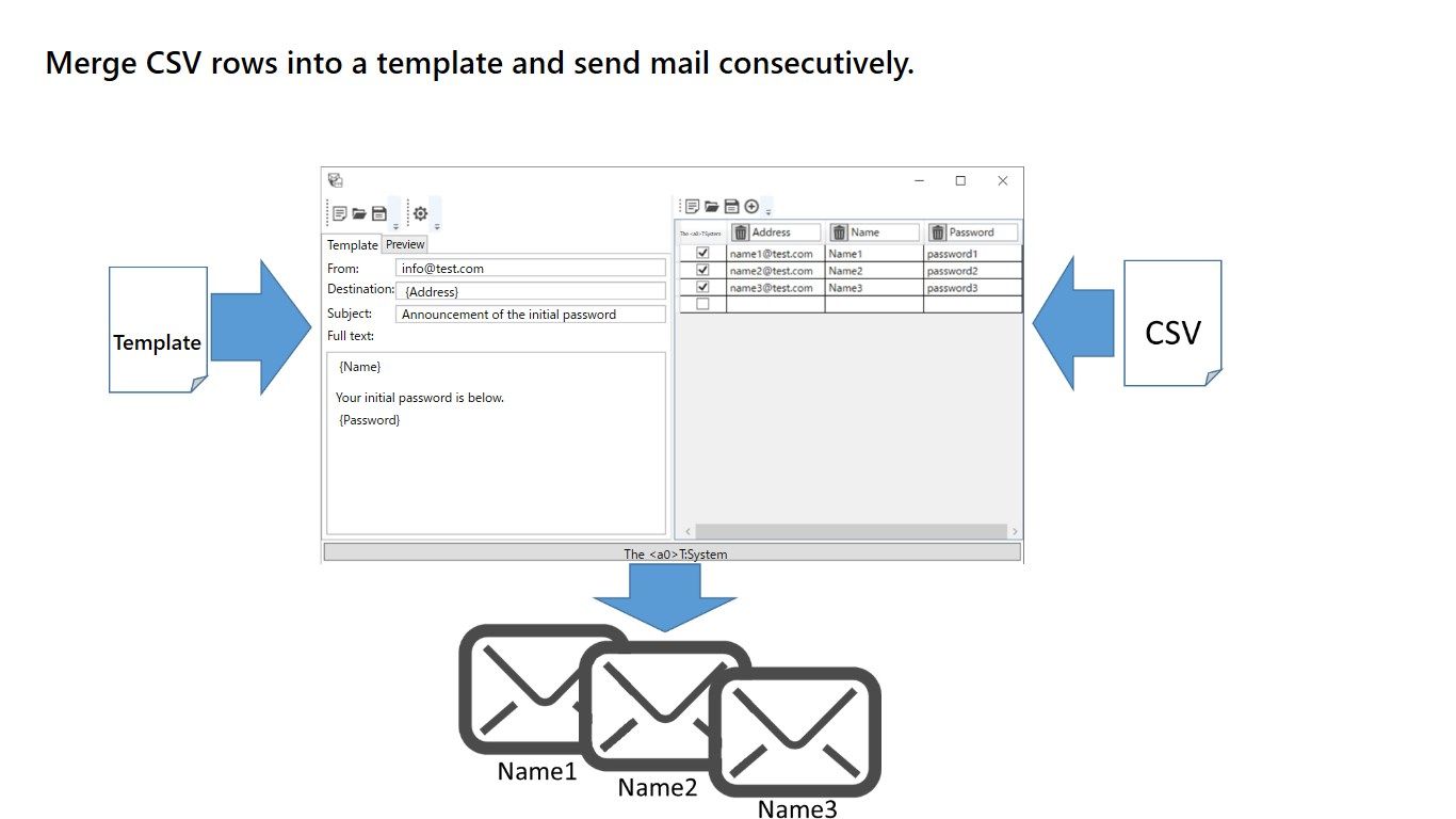 Send a merge email