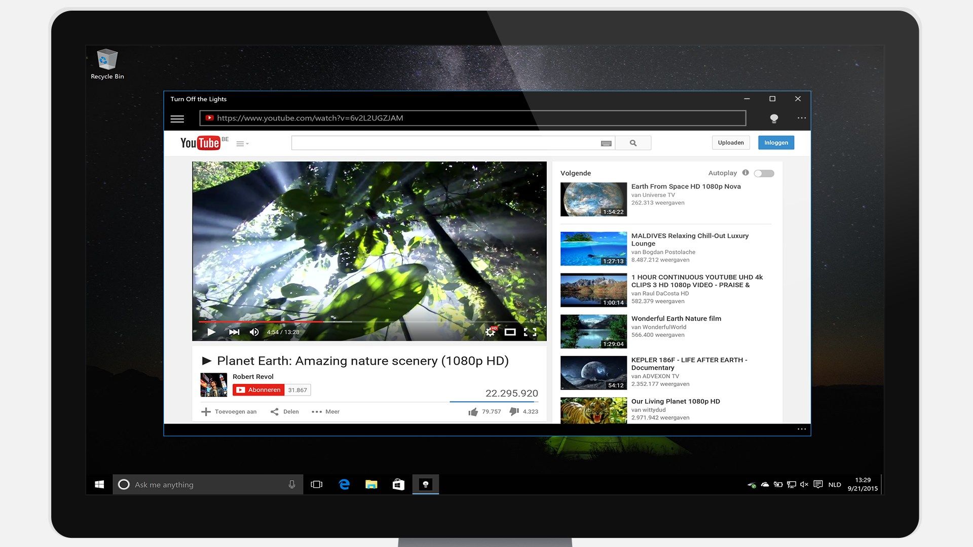 Turn Off the Lights have a simple and easy user interface. Great for on YouTube or other video website.