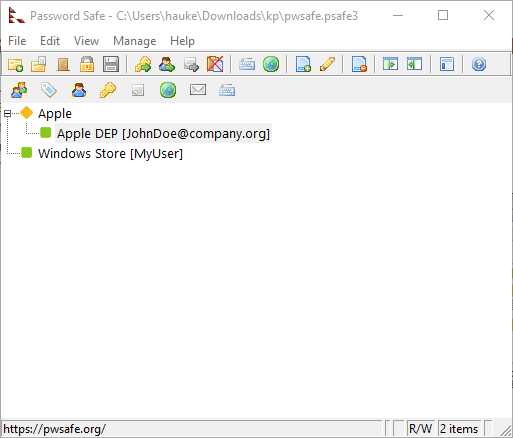 PWSafe (Password Safe) Store Edition