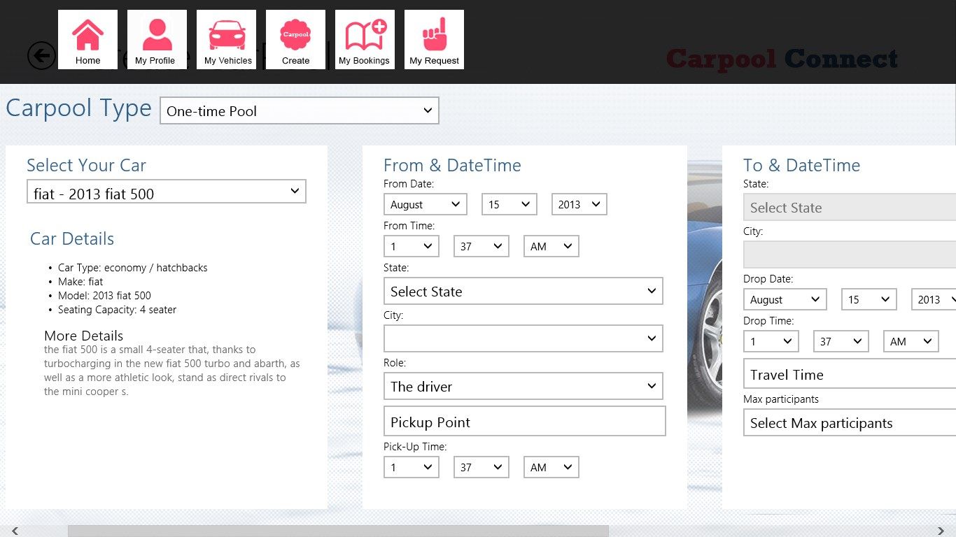 Create Carpool