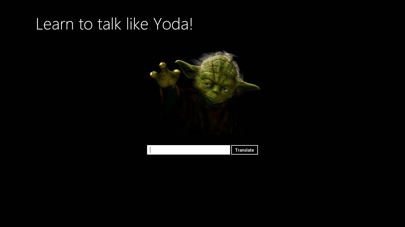 Type or paste in a bunch of text, and find out just how Yoda may have said it.