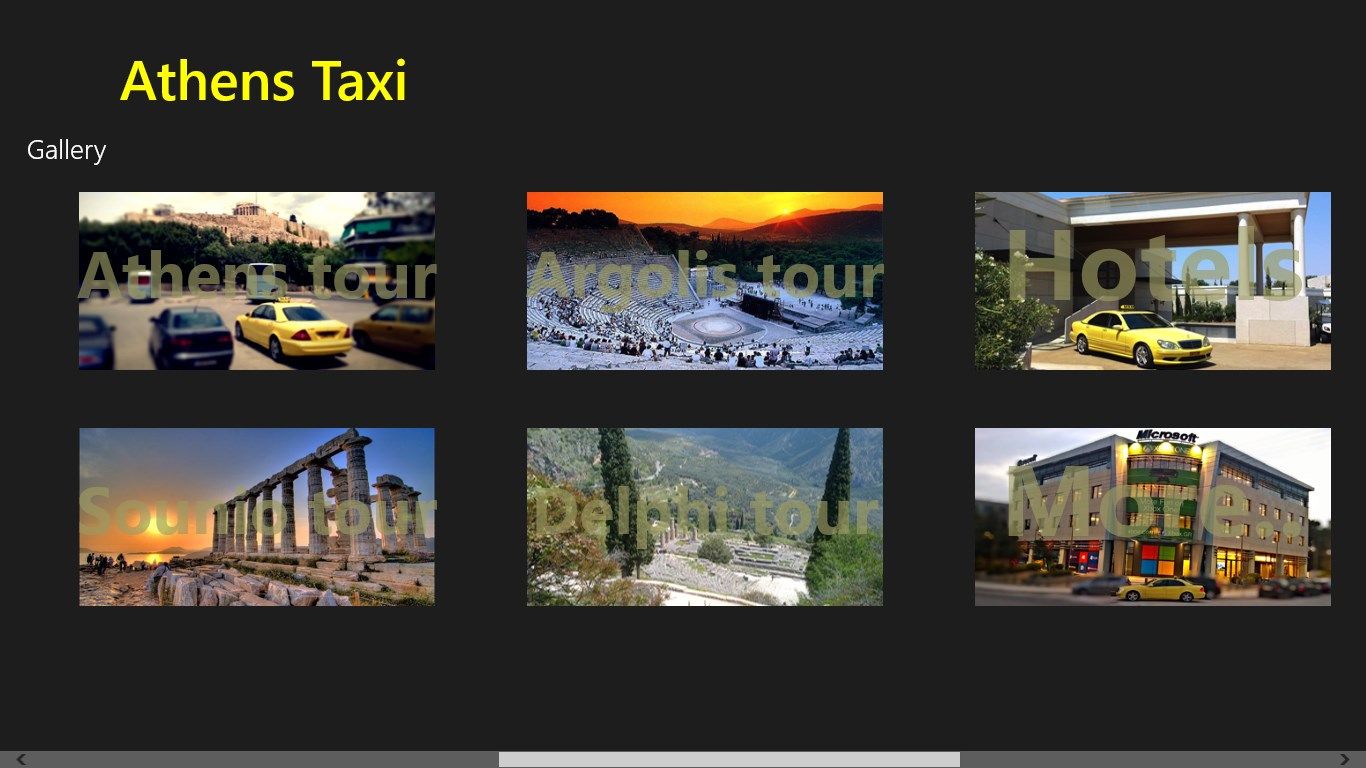 Gallery with tour and event of Athens Taxi