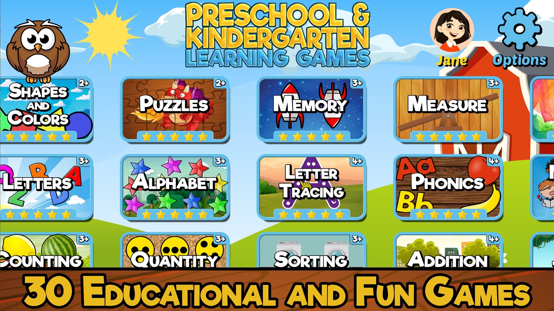 Preschool and Kindergarten Learning Games (School Edition)