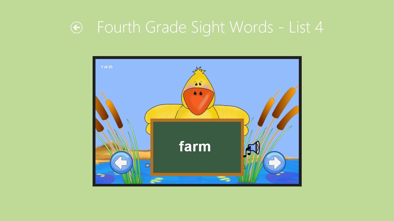 Fourth Grade Sight Word