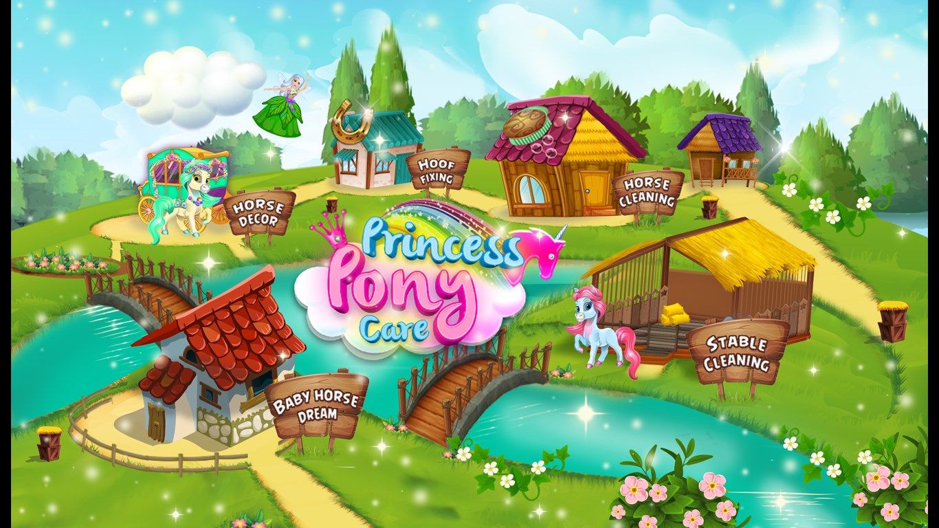 Little Pony Horse Princess Care - Wash & Cleanup