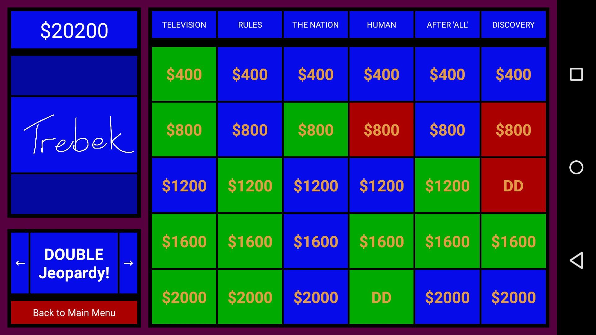 J! Interactive Jeopardy Scorer