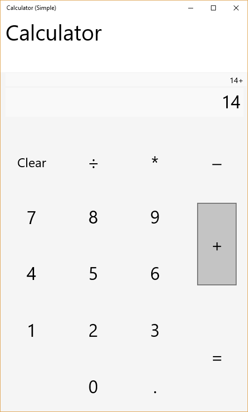Calculator (Simple)