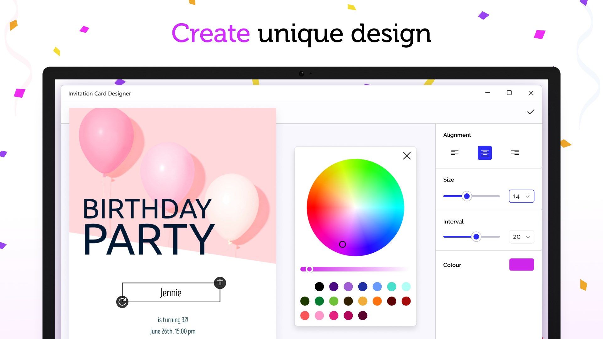 Invitation Card Designer - Templates for party invites