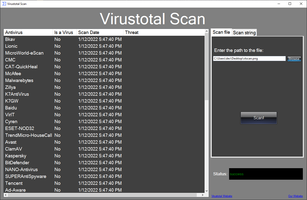Virustotal Scan