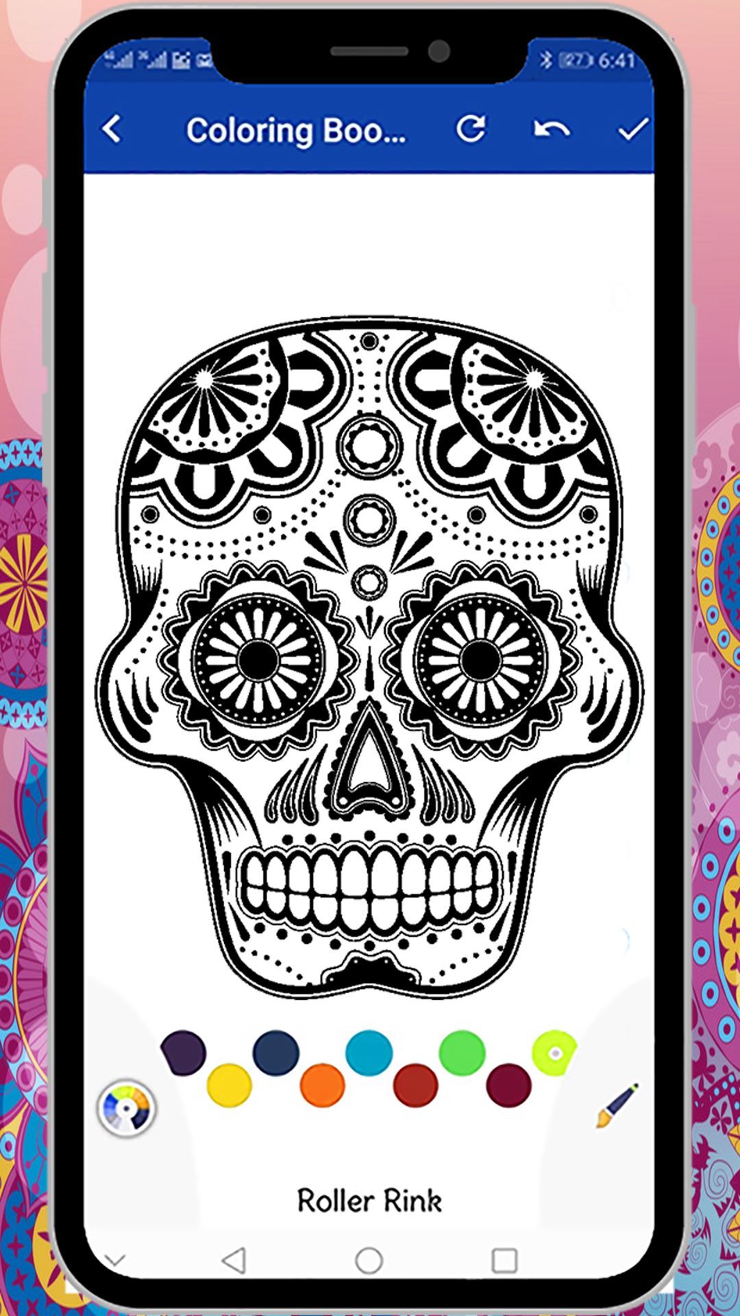 Skull Coloring Book - Adult Coloring