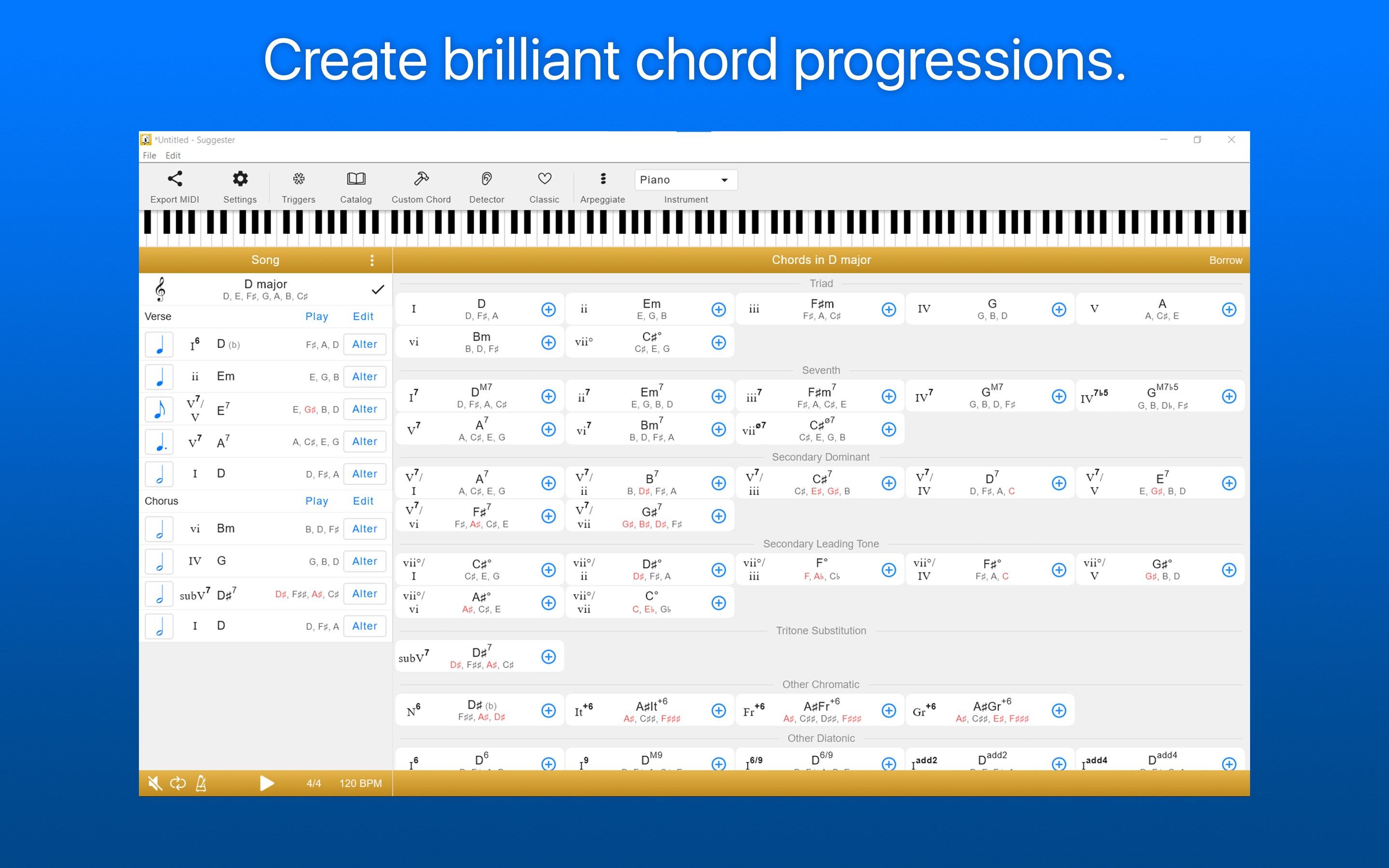 Suggester : Chords and Scales