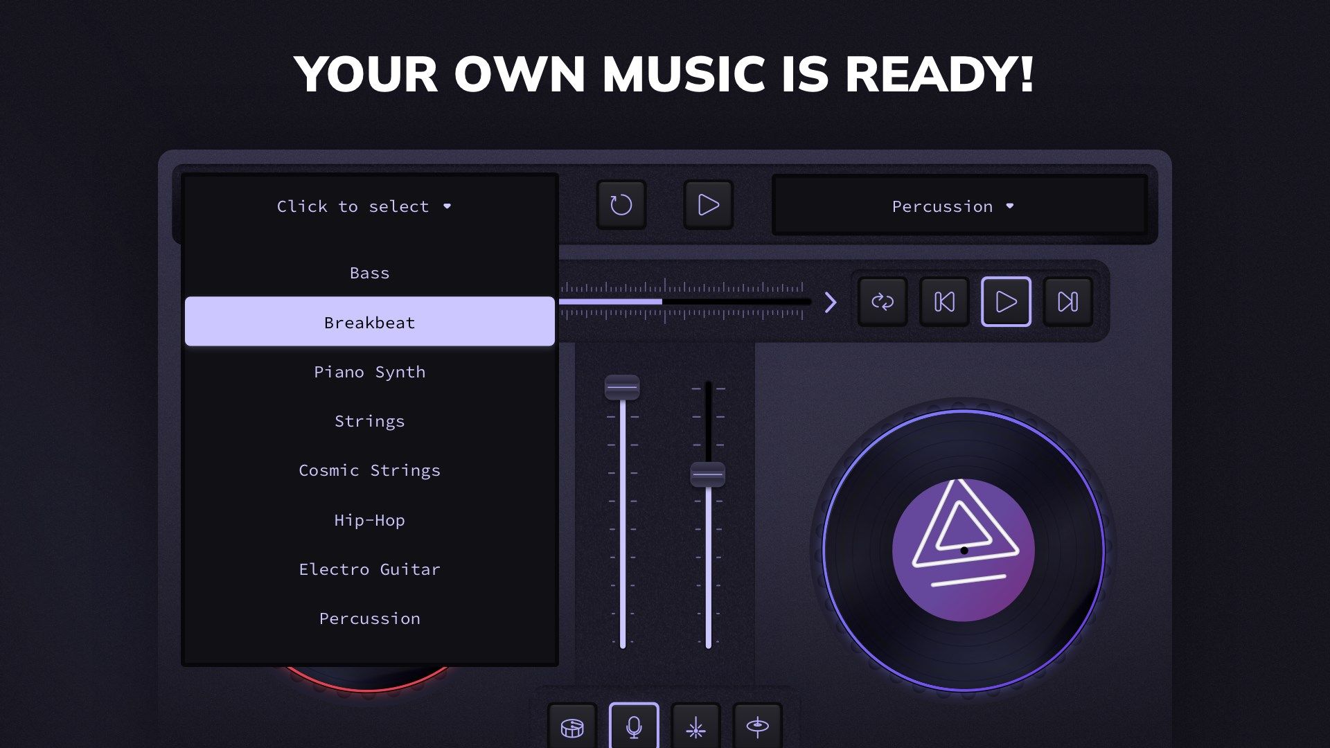 Virtual DJ Console: Music Making Turntables