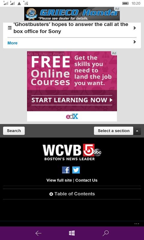 WCVB TV 5 Boston on 8.1