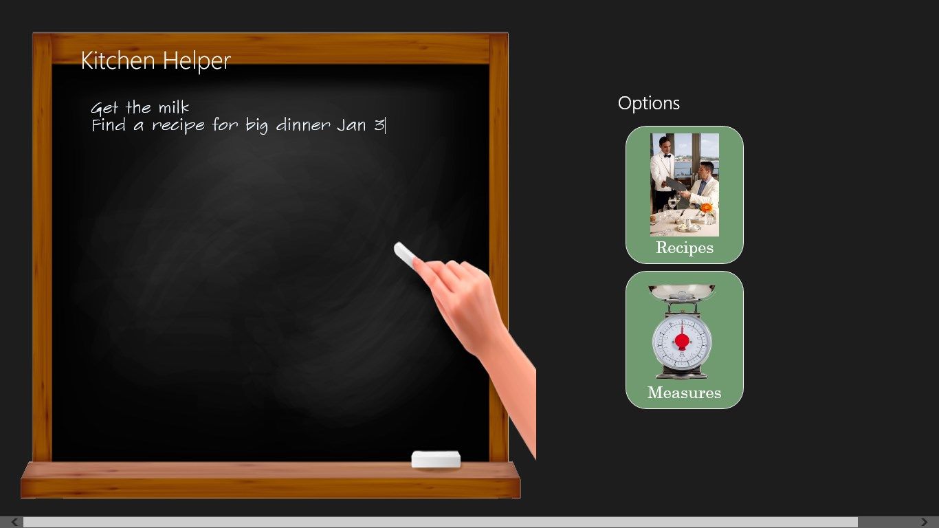 The blackboard give you a central place to add notes and jumpto new tasks