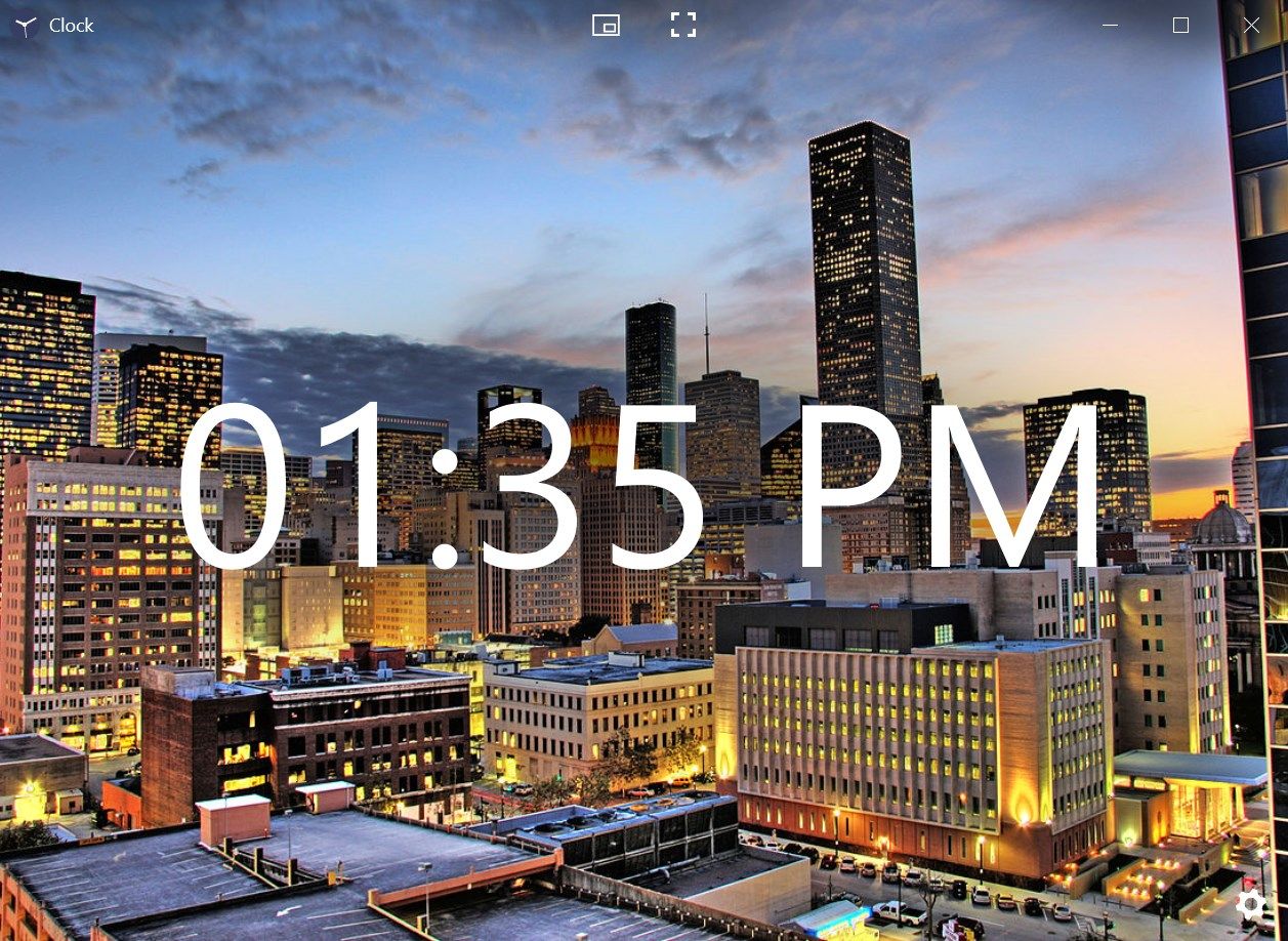 Use your own picture as the background of the app. (Houston at night by eflon on Flickr CC 2.0)