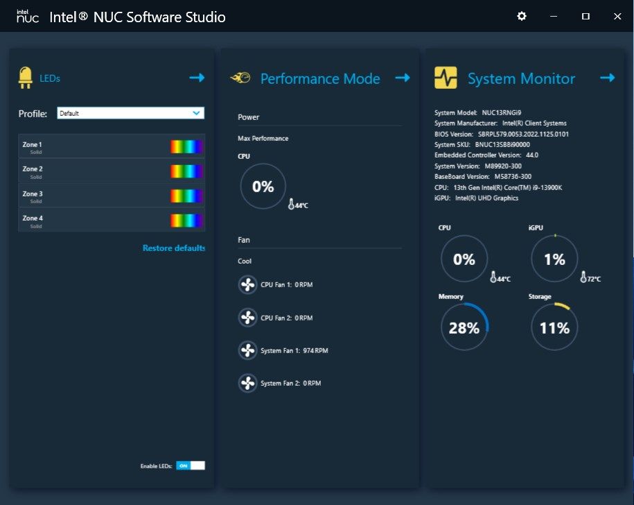 Intel® NUC Software Studio