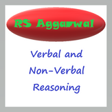 RS Aggarwal: Verbal and Non-Verbal Reasoning Book