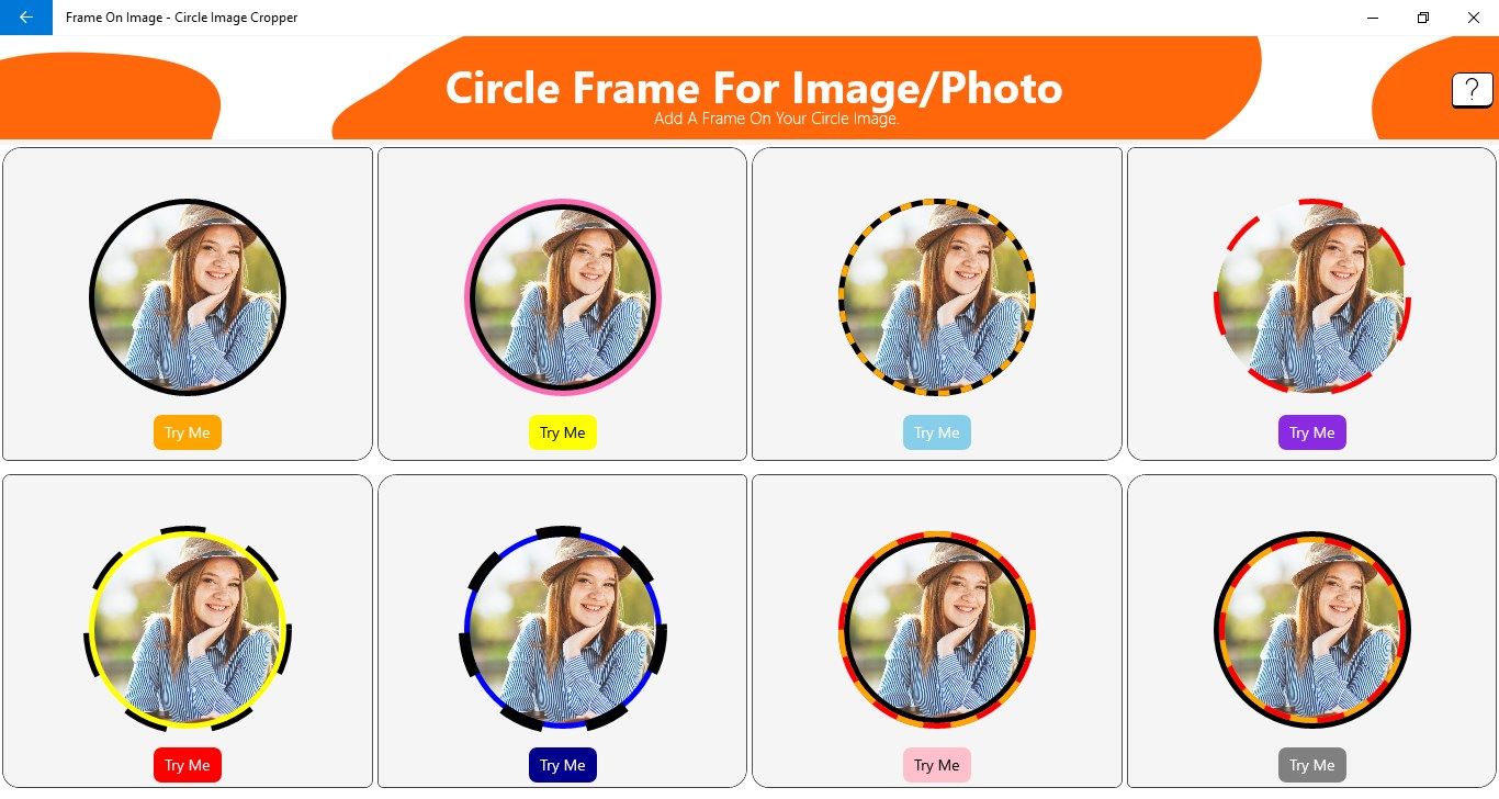 Beautiful Circle Frame For Windows 10/11 - Circle Image Cropper For Photo/Image