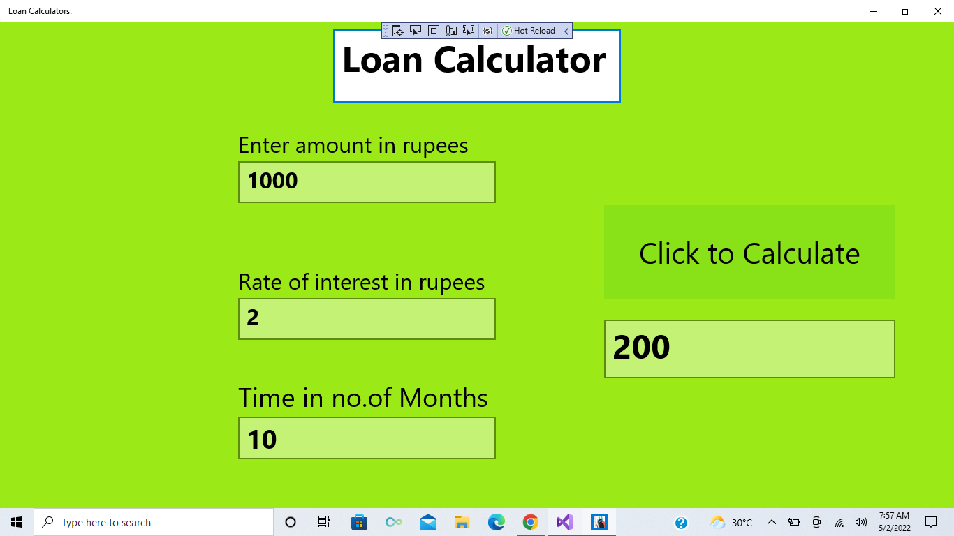 Loan Calculators.